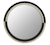 Click to swap image: &lt;strong&gt;Taj Ribbon Round Mirror - Black/Natural Bone&lt;/strong&gt;&lt;br&gt;Dimensions: 900 Dia x H900mm